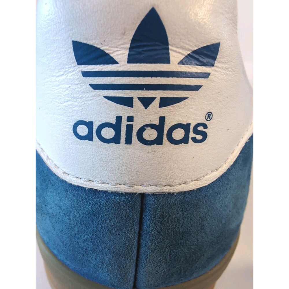 Adidas Originals Gazelle Blue Suede Gum Sole Sneakers Size 11.5 - Picture 8 of 11